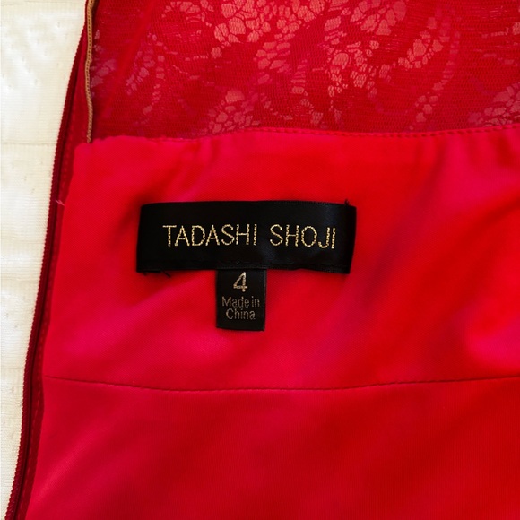 Tadashi Shoji Scarlet Lace Midi Dress - Picture 5 of 11